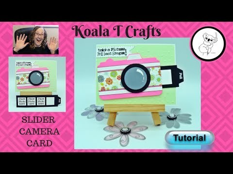 Slider Camera Card TUTORIAL with FREE template! Interactive card Make it uniquely yours!
