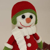 Snowman in Red