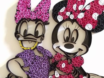 Speed quilling - Minnie and Daisy - part 2