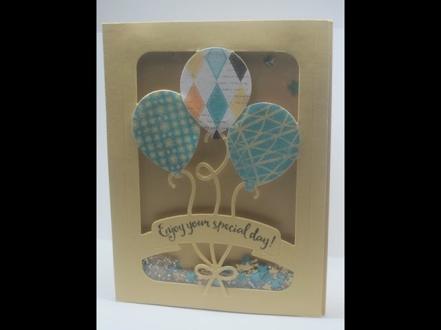 Stampin' Up! Balloon Pop-Up Shaker Card