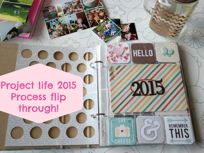 6x8 Project Life 2015 scrapbook Process & Flip through!