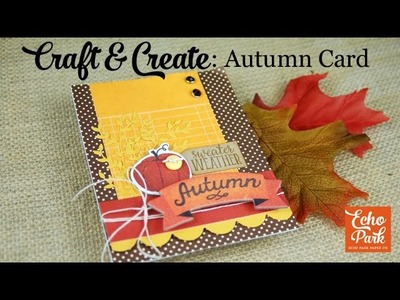 Autumn Card with The Story of Fall Collection