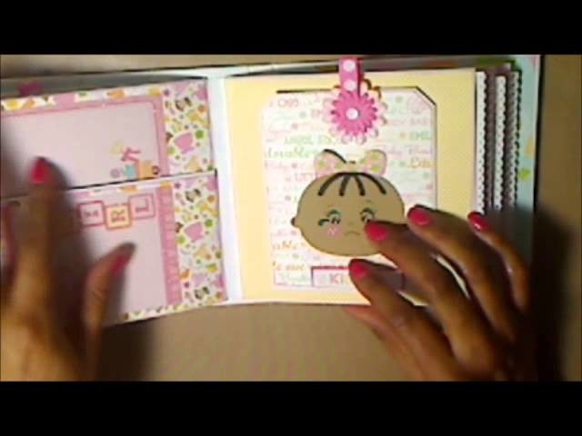 Baby  Girl Mini Album  - Cricut Baby Steps Cartridge