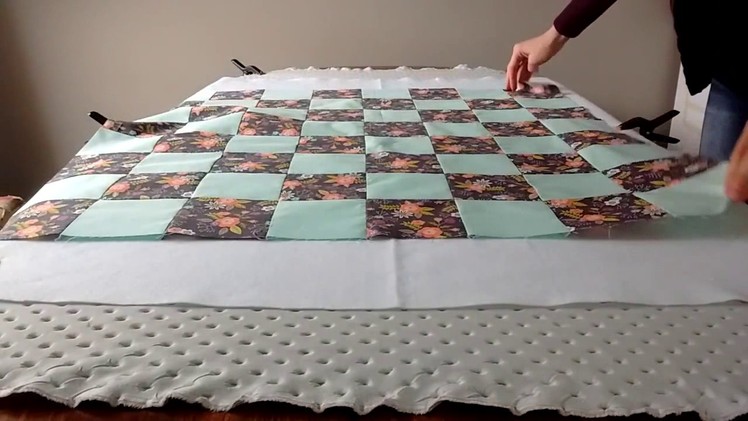 Beginner Quilt: Basting the Quilt (2 of 4)