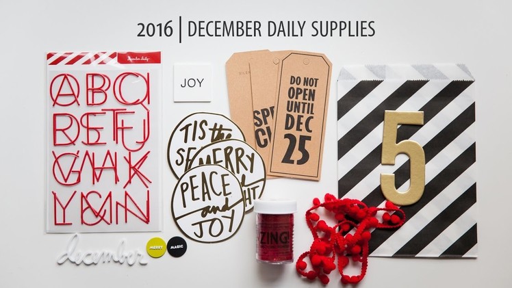December Daily® Supplies 2016