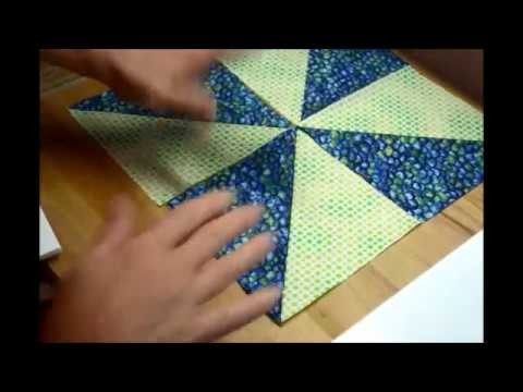 EPISODE 15 - My 10 minute Pinwheel Quilt Block - explained in about 20 minutes!! :)