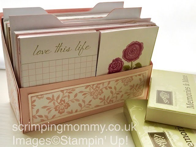 File box and dividers for Memories and More cards