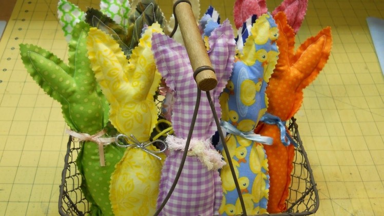 How To Sew A Basket Full Of Fabric Bunnies