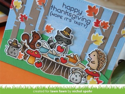 Lawn Fawn | Forest Feast Thanksgiving Card