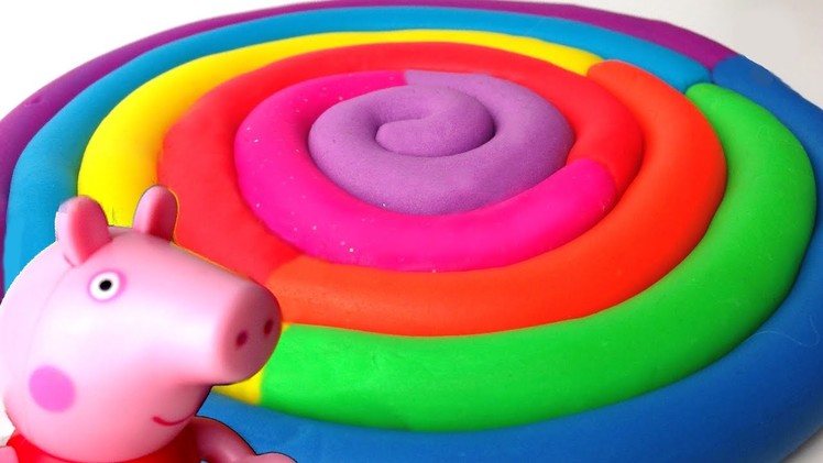Learn Colors Play Doh Ice Cream Popsicles DIY Play Doh Compilation Modelling Clay - Peppa Pig
