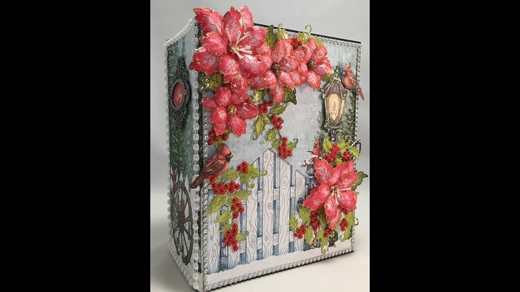 MINI ALBUM TUTORIAL FESTIVE HOLLY PART 3 BY VALERI AT J&S HOBBIES AND CRAFTS