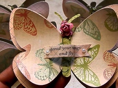 Mini Butterfly Shape Note Cards