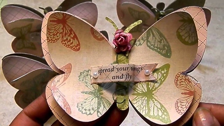 Mini Butterfly Shape Note Cards