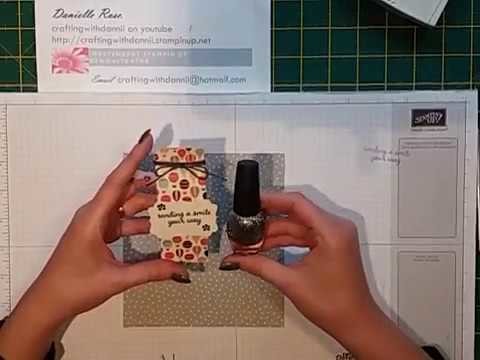 Nail polish box using stampin up products