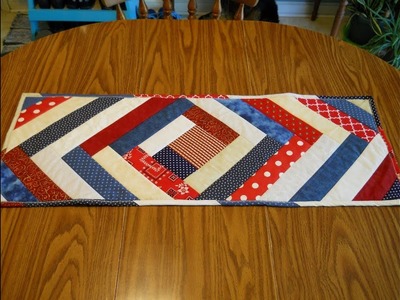 Quilt-As-You-Go Patriotic Table Runner