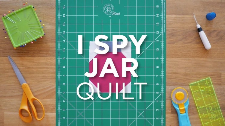 Quilt Snips Mini Tutorial - I Spy Jar Quilt