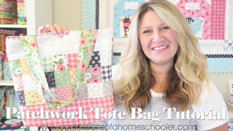 Quilted Patchwork Tote Bag Tutorial