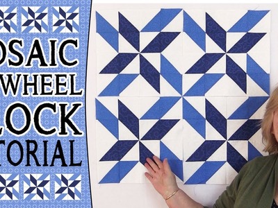 Quilting Blocks Tutorial: Mosaic Pinwheel Quilt Block Tutorial