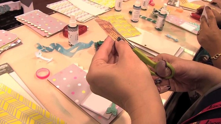 Scrap Time - CHA Winter 2013 - Making a Book with Heidi Swapp