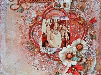 Scrapbooking- Mixed Media Layout-Yesterday