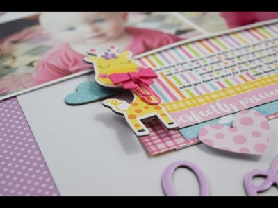 Scrapbooking Process Video for Bella Blvd "Lovely Baby Girl"