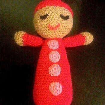 Sleepy Doll - crocheted