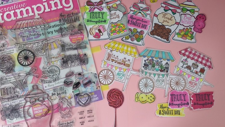 UK Craft Magazine Creative Stamping 39 -Candy Jar & Flower Stand