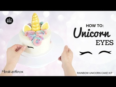 Unicorn Cake Fondant Eyes Tutorial