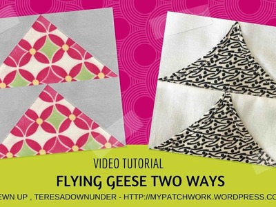 Video tutorial: Flying geese two ways