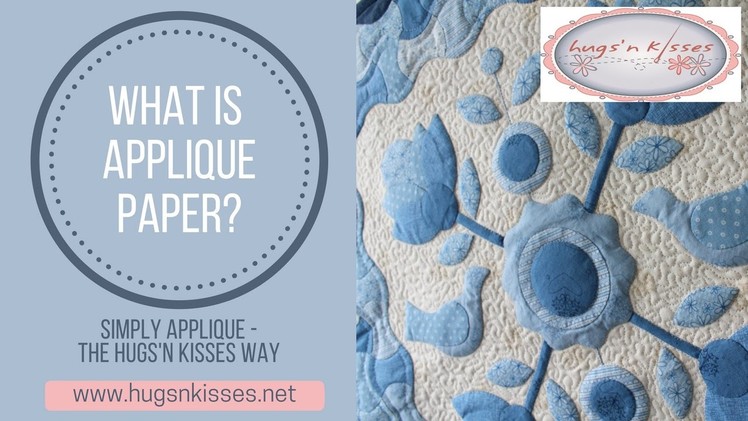 What is applique paper?