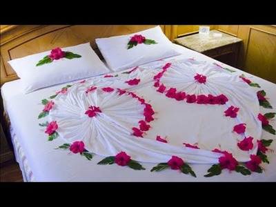 20 Most Romantic Wedding 1st Night Bed Decoration Ideas 2017