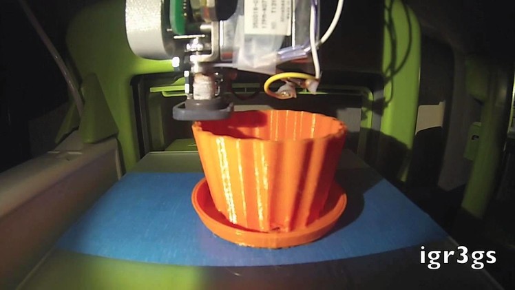 3D Printing a Small Flower Pot