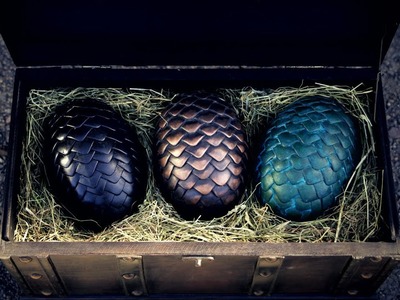 A chest with three Dragon Eggs