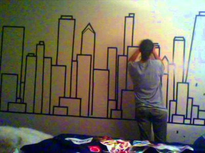 Alternative to painting walls- Using Electrical tape
