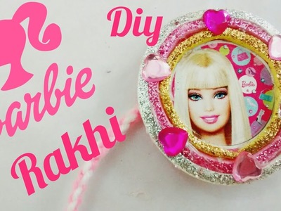 Barbie Doll KIDS. girls RAKHI making with foam sheet (HD video)(ENGLISH SUBTITLE)