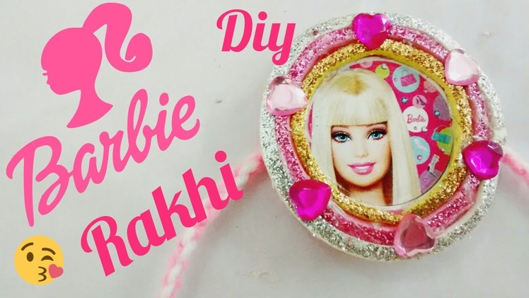 Barbie Doll KIDS. girls RAKHI making with foam sheet (HD video)(ENGLISH SUBTITLE)