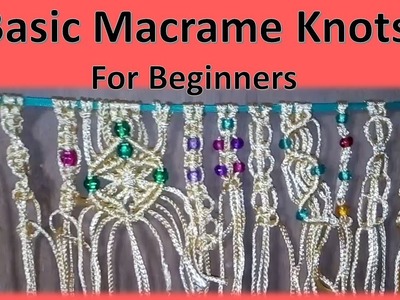 Basic macrame knots for Beginners | learn basic macrame innovative designs