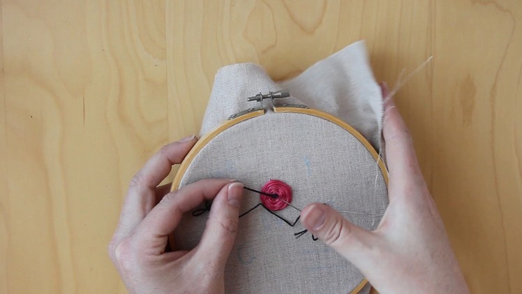 Bloom Embroidery Hoop, Video 4 - French Knots