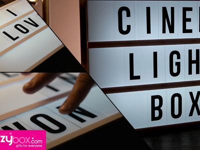 Cinema Light Box - See Your Name In Lights!