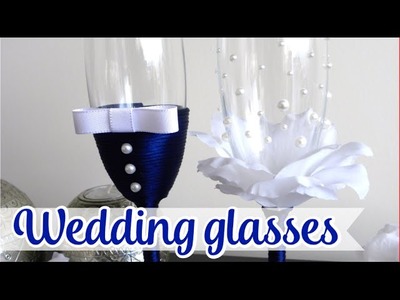 Decoration for Wedding Glasses - First Toast