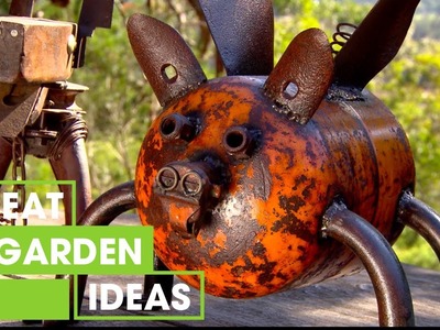 Design Your Own Recycled Metal Garden Art | Gardening | Great Home Ideas