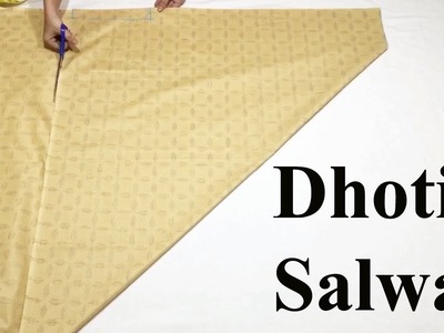 Dhoti Salwars cutting and stitching
