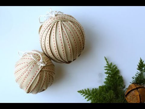 DIY Vintage Ribbon Christmas Ornaments Tutorial
