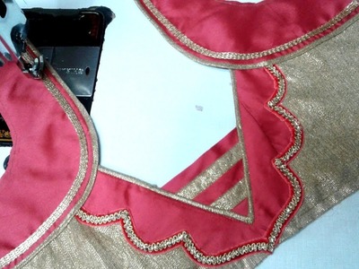 Easy designe blouse cutting and stitching at home