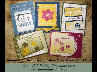 Fab Friday #11 Stampin' Up! Color Theory Memories and More Card Pack