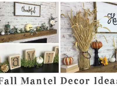 Fall Decor Ideas \ Mantel & Shelf Decor Ideas On A Budget \ Decorate With Me!