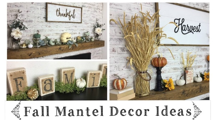 Fall Decor Ideas \ Mantel & Shelf Decor Ideas On A Budget \ Decorate With Me!