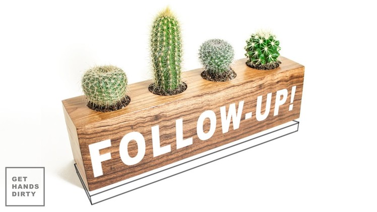 Follow-Up! Cactus Planter. Making a Wooden Plate