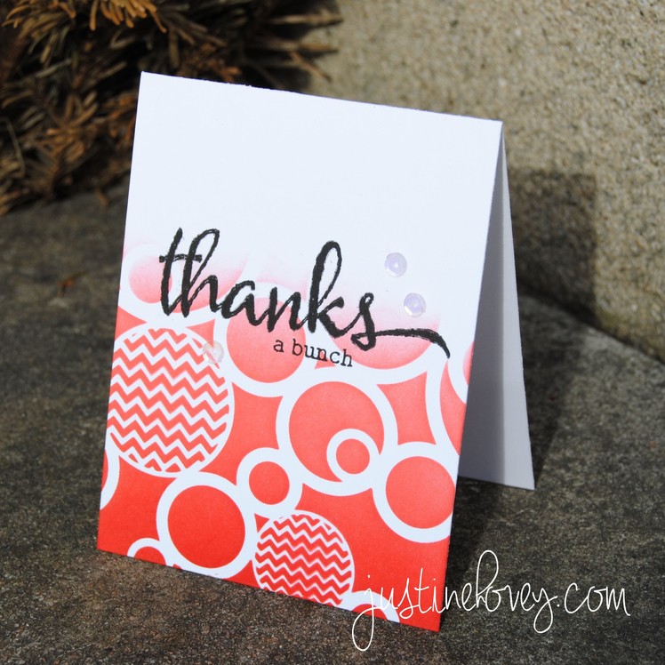 FREE CLASS - Distress Inks 101: Stencils and Things Card 2