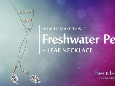 Freshwater Pearl & Leaf Necklace